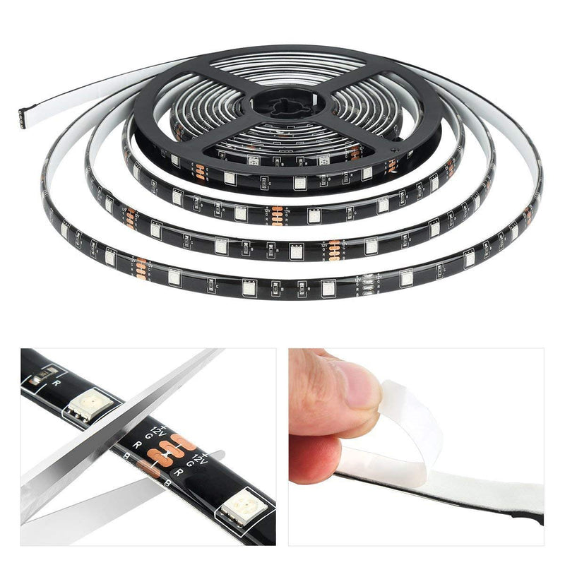 MIHEAL WiFi Wireless Smart Phone Controlled Led Strip Light Kit with DC12V UL Listed Power Supply Waterproof SMD 5050 32.8Ft(10M) 300leds RGB Music LED Light Strip Compatible with Android, iOS Alexa