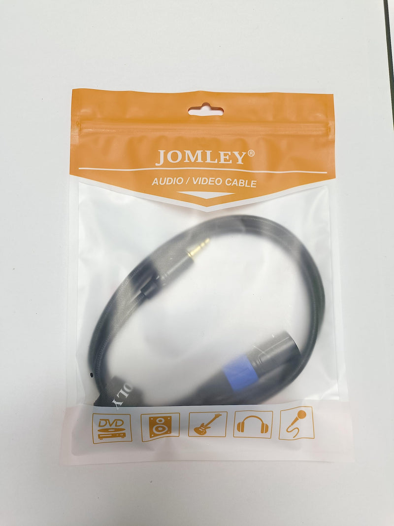 3.5mm to XLR Cable, XLR to 3.5mm Unbalanced Aux Micphone Cbale, 1/8 inch Mini Jack Stereo to XLR Male Cord Adapter for Cell Phone, Laptop, Speaker, Mixer - 3.3ft 3.3 feet