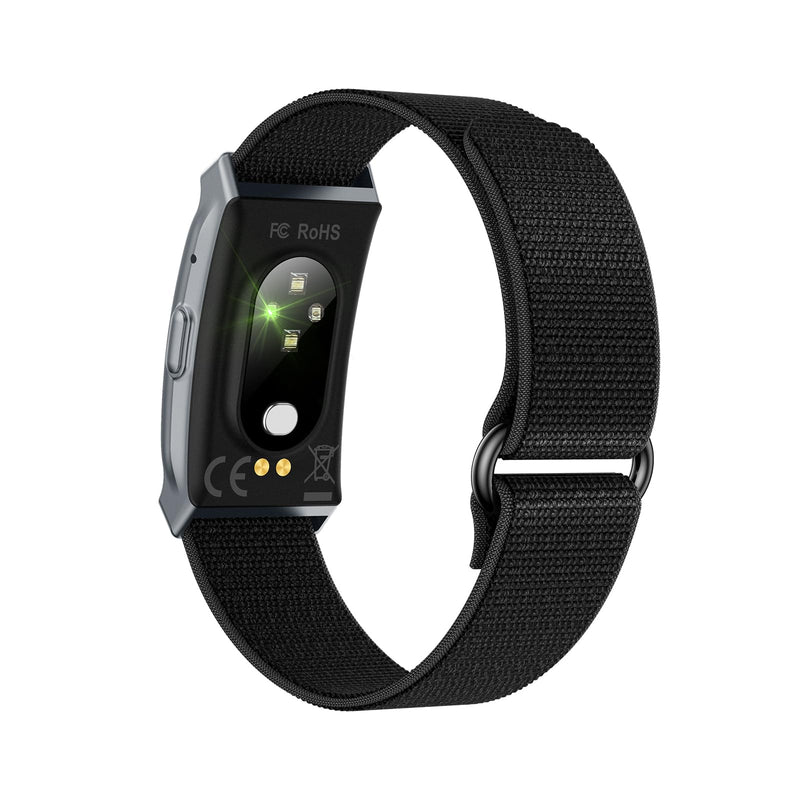 Fitness Tracker – 24/7 Activity & Sleep Tracker with Heart Rate/SpO2/Stress, 37 Sports Modes, Free APP, Smart Watches for Men Women, 2 Bands & Armband (Coal Black)