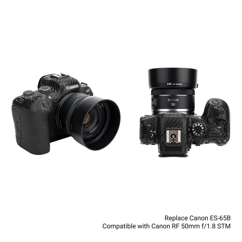 [AUSTRALIA] - RF 50mm Lens Hood Shade for Canon RF 50mm f/1.8 STM Lens Replaces Canon ES-65B Hood with Original Design on Canon EOS R100 R50 R10 R8 R7 R6 R5 RP R Cameras Replace Canon ES-65B for RF 50mm f/1.8 STM 