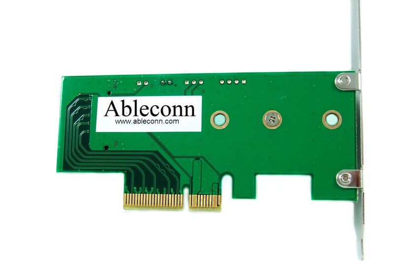 Ableconn PEXM2-SSD M.2 NGFF PCIe SSD to PCI Express x4 Host Adapter Card - Support M.2 PCIe (NVMe or AHCI) Type 2280, 2260, 2242 PCIe M.2 (M-Key)