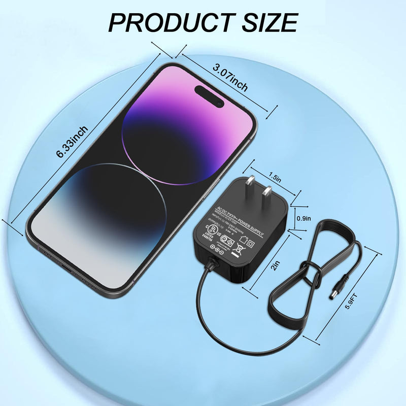 [AUSTRALIA] - VHBW Karaoke Charger Replacement for Singing Machine SML-385 SML385 SML385W SML385BTW SML385BTBK SML385UBK IN-385W SML625BTBK CD G Player BT Karaoke GKYPS0200058US1 5.8V Power Adapter 