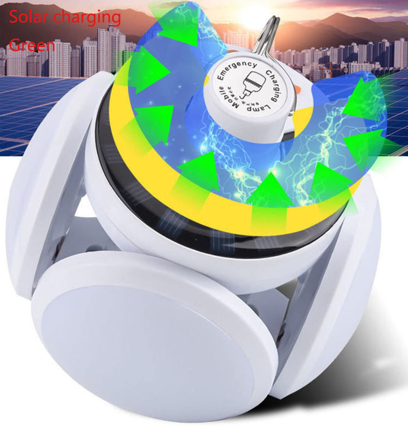 Solar Multi-Functional Emergency LED Light Bulb with USB Charging, Foldable Light Bulb ，Outdoor led Bulbs Ideal for Power Outage, Tent Camping, Fishing USB-LED-2029