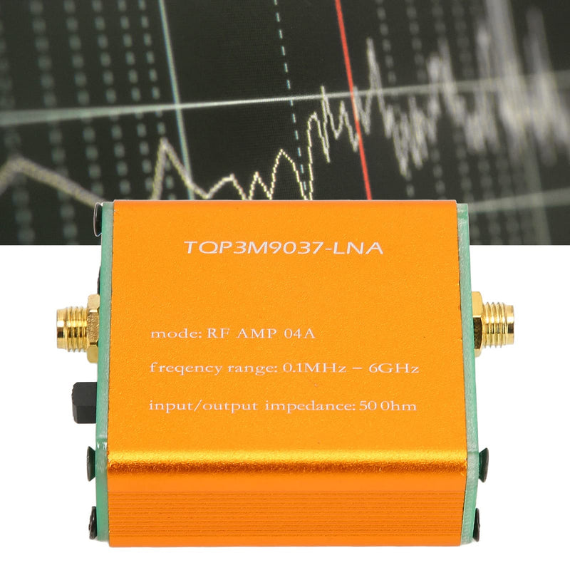 Low Noise 0.1 MHz 6 GHz Amplifier, 20 dB LNA Amplifier with High Gain for Shortwave, FM Radio, HF Power Preamp Module, SMA Socket (Supplied with Built-in Battery) Supplied with built-in battery