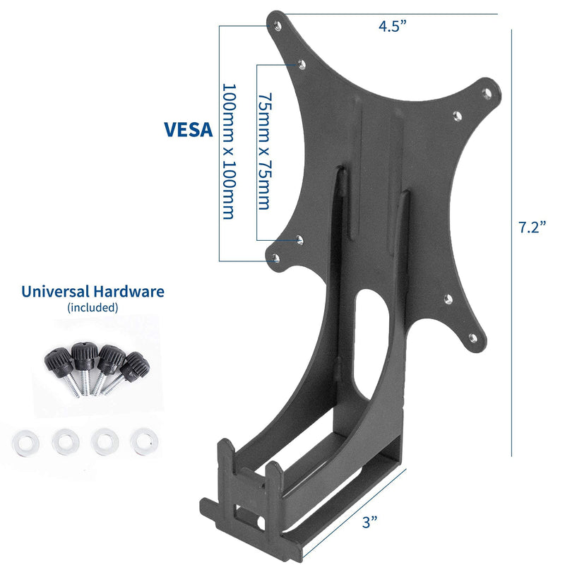 VIVO Quick Attach VESA Adapter Designed for Acer and Viewsonic Monitors Including R240HY bidx, SB220Q, RT240Y, R221Q, RT270, G227HQL, VX2276-smhd, & More w/ Single Monitor Mount for Screens up to 22lb