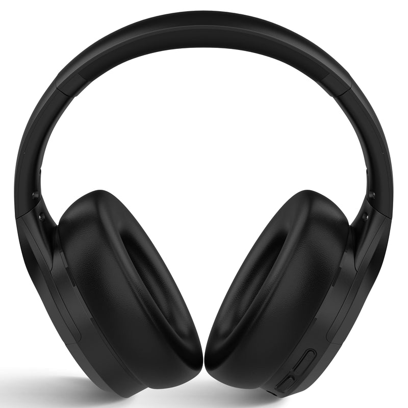 Active Noise Cancelling Headphones, Bluetooth Over Ear, Hi-Fi Stereo,100H Playback Time, High-Resolution Audio, Water Resistant, Deep Bass, Memory Foam Ear Cups, Home, Office, Studio,Travel, Work, Gym Black