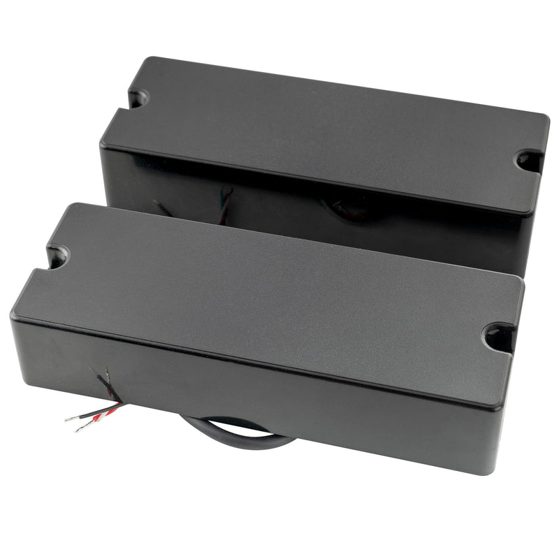 Artec MDC5 Ceramic Magnet Soapbar Style Bass Pickup Neck Bridge Pickups Set 14.4K for 5-String Bass, Black Black Set