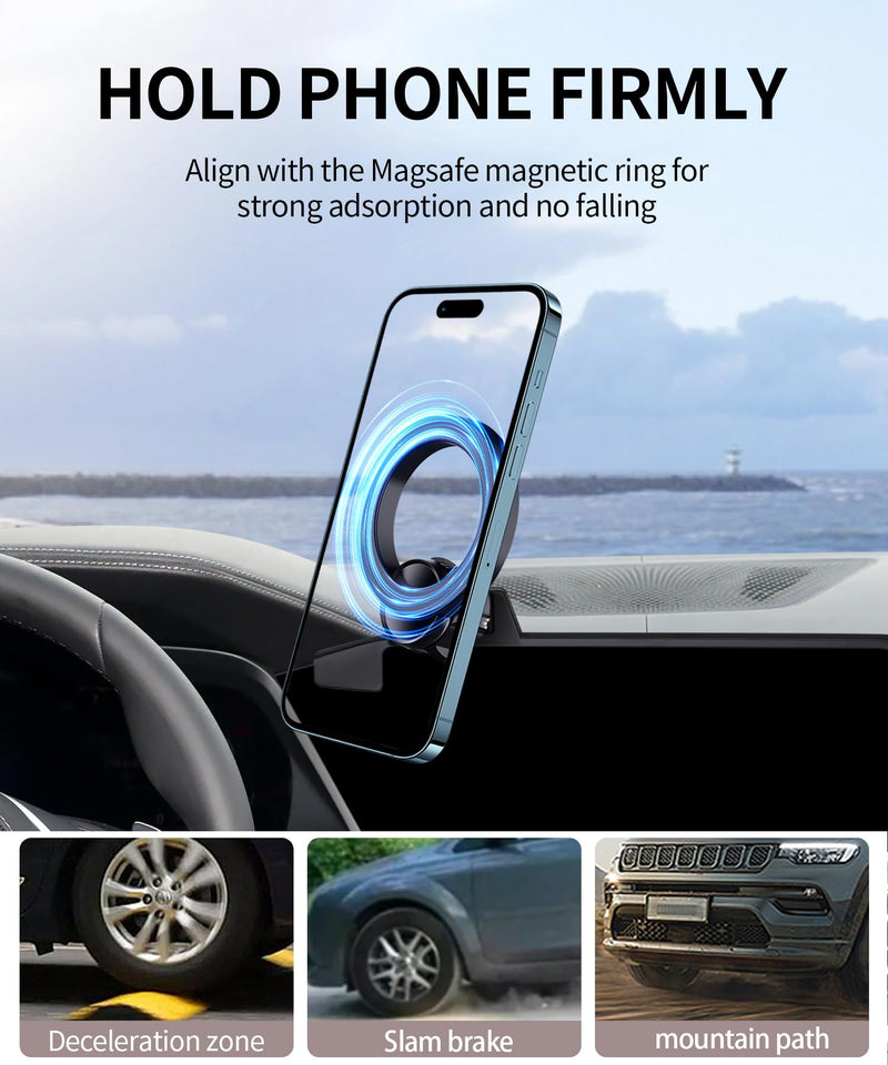 Car Phone Mount for BMW X5/X7 2019-2022, X6 2020-2023, 12.3" Screen Mount | X5 2019-2023, Magsafe Accessories Magnetic Cell Phone Mount Clip Compatible with iPhone, 3D fit Stable Navigation Bracket for 19-23 X5 & 20-23 X6 & 19-22 X7 (12.3-inch)