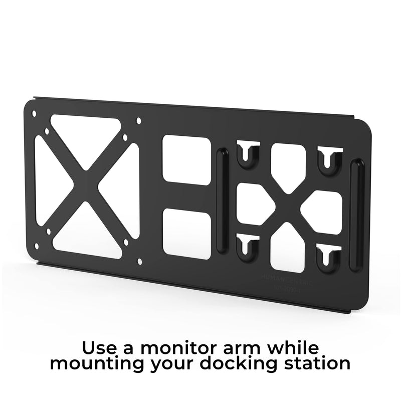 HumanCentric Monitor Arm VESA Mount Extension for Dell Docking Station | Fits WD19, WD19TB, WD19DC, WD15, Adapter for Dell Docking Station Arm Bracket, Compare MK15 Mount Kit, Extension Compatible