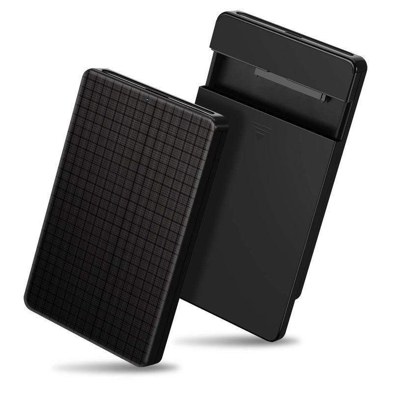 2.5 inch Hard Drive Enclosure USB 3.0 to SATA III for SSD & HDD 9.5mm 7mm External Hard Drive Disk Case Compatible for WD Seagate Toshiba Samsung Hitachi