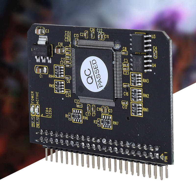 ASHATA SD to IDE Adapter, TF Memory Card to IDE 44Pin Male Adapter Support DMA and Ultra DMA Mode