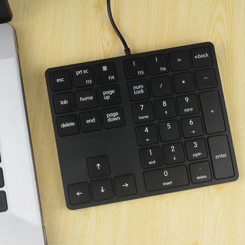 Numeric Keypad 34 Keys (30%) Mini Multifunctional Wired Numpad Portable Keypad Black Magicforce by Qisan
