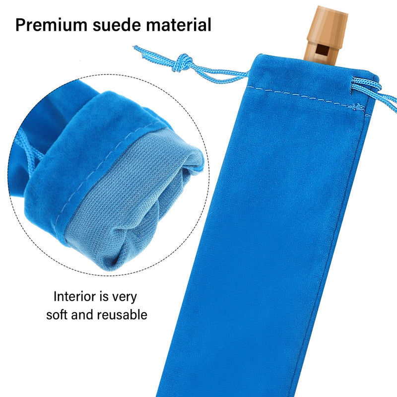 [AUSTRALIA] - Vertical Flute Bag 10pcs Flute Storage Bag Piccolo Carry Bag Music Instrument Drawstring Pouch Portable Recorder Flute Case Bag for Vertical Flutes Recorders Recorder Bag 