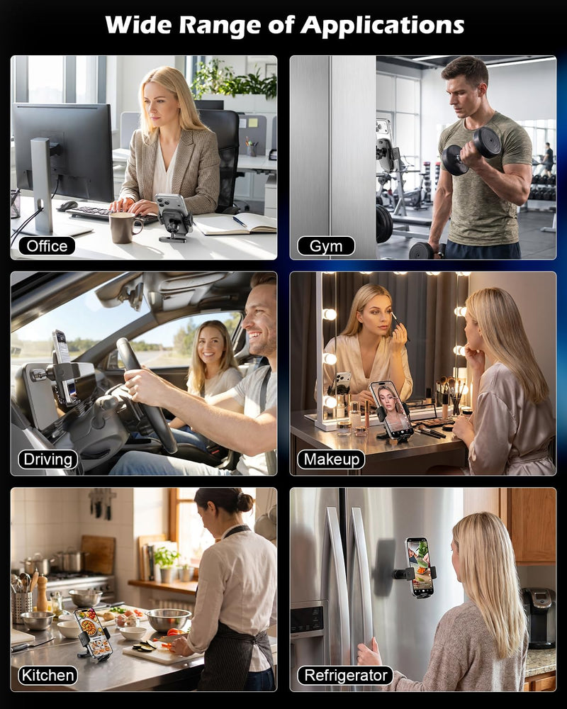 CloudValley for Hyundai Ioniq 5 Magnetic Phone Mount, Wide Clamp for 4-7.2 inch Smartphones, Metal Dashboard Phone Holder for 2022-2025 Ioniq5 2026 Ioniq 9, 2024-2026 Sonata Kona & 2025-2026 Tucson Clip