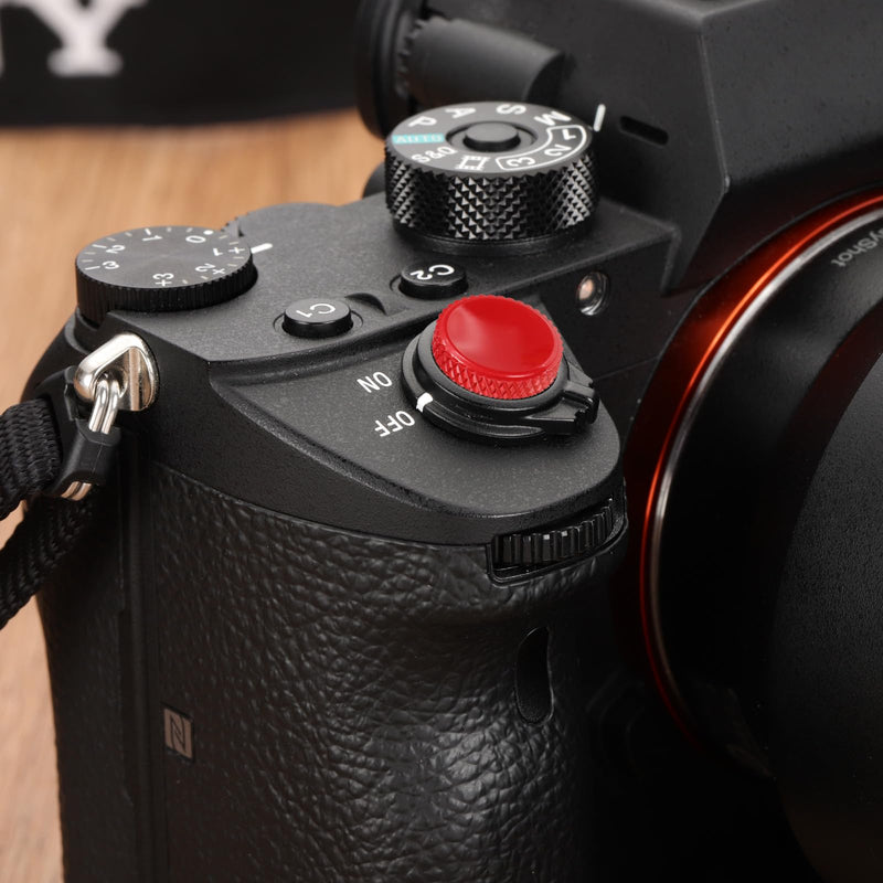 [AUSTRALIA] - PATIKIL Camera Shutter Button, 4 Pack 12mm Concave Surface Shutter Release Buttons Pure Copper Camera Button for Nikon for Fujifilm for Leica DSLR/SLR, Matte Black 