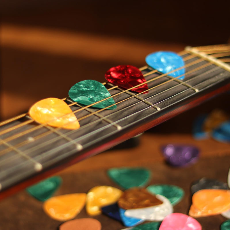 [AUSTRALIA] - 3 Thickness Guitar Picks,48 Pcs Fishkonw Guitar Picks for Acoustic Guitar,Thin,Medium,Heavy Guitar Pic for Bass Guitar 3 Thickness 