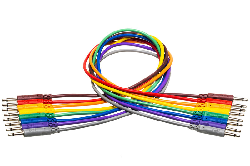 Hosa CMM-845 Unbalanced Patch Cables, 3.5 mm TS to Same, 1.5 Feet