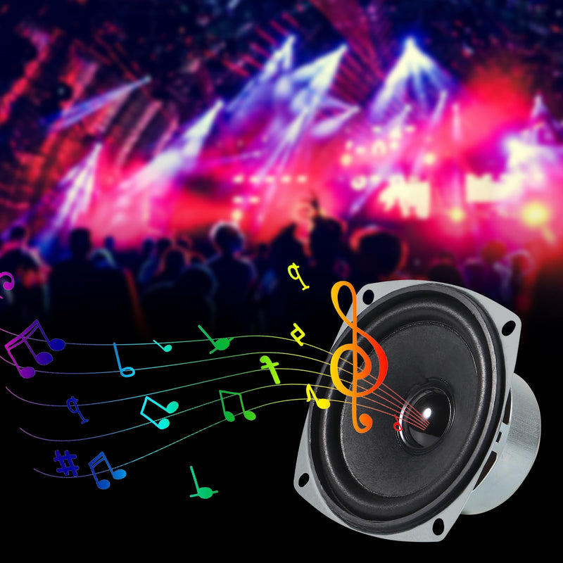 [AUSTRALIA] - 4PCS 10W Mini 3" HiFi Full Range Speaker 8 Ohm Anti-Magnetic Audio 2.0/2.1 Home Stereo Woofer Loudspeaker 90dB High Sensitivity for DIY Boom Box Satellites Speaker 