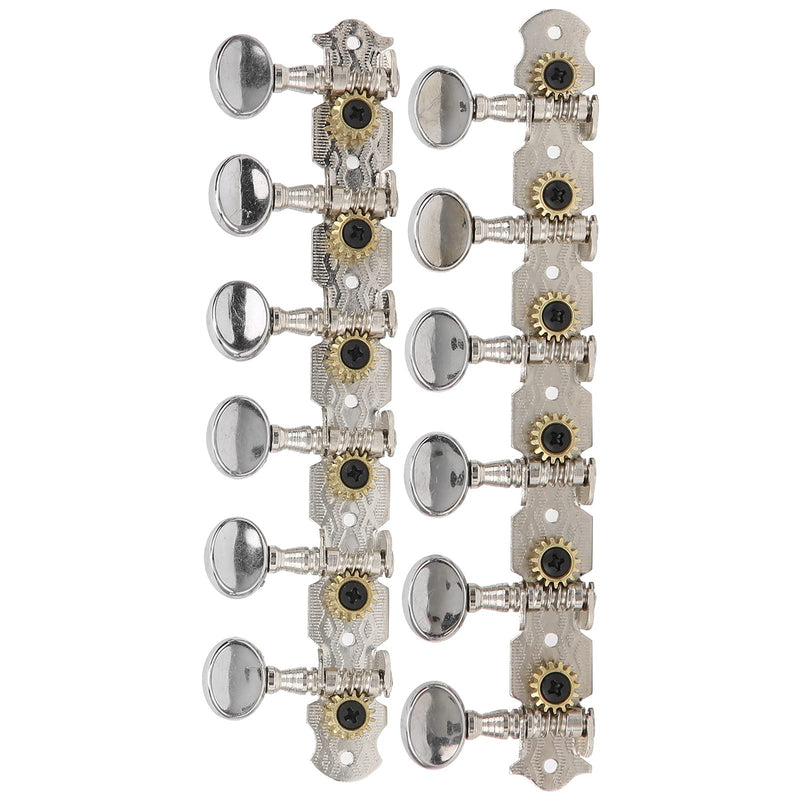 [AUSTRALIA] - 12 String Guitar Tuning Pegs Zinc Alloy Machine Heads for Acoustic Guitar 6L6R Replacement Tuners Folk Classical Instrument Set 