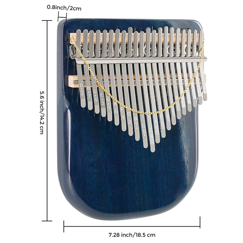 [AUSTRALIA] - EASTROCK Karimba Thumb Piano 21 key Sapele solid wood Flat-board Portable Mbira Finger Piano with Study Instruction and Tune Hammer Wood Kalimba Gift for Adults Beginners Professiona 