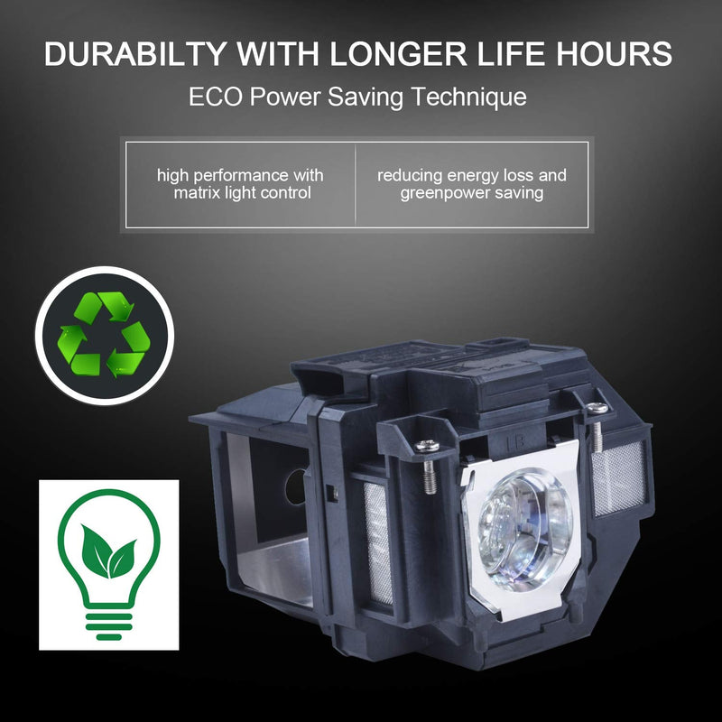 for ELPLP96 V13H010L96 EPSON Vs350 Vs355 Home Cinema 2100 Home Cinema 2150 1060 660 760hd VS250 VS350 VS355 EX9210 Compatible Projector lamp with Housing by SW-LAMP