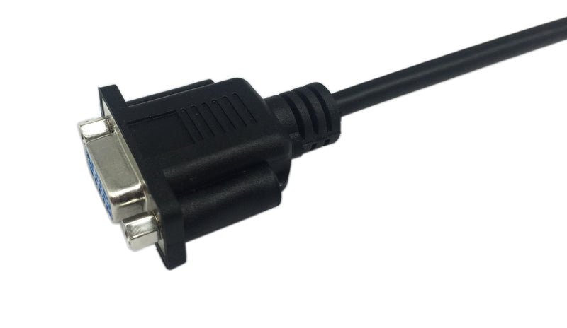 CERRXIAN 1ft VGA SVGA 15 Pin HD15 Female to Female Gender Changer Adapter Extension Video Monitor Cable for PC Laptop TV Porjector（ff）