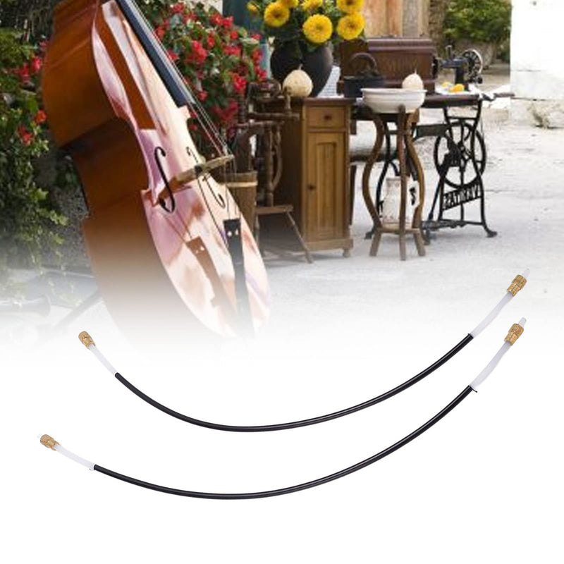 Cello Tail Rope, Cello Accessories, 2Pcs Standard Design Tailpiece Gut Accessory Good Match Black for Instrument
