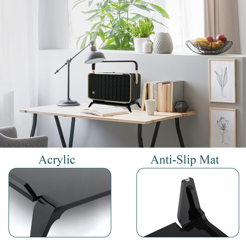 TXEsign Desktop Speaker Stand for JBL Authentics 300 Wireless Home Speaker, Acrylic Speaker Base Mount Desktop Stand Holder Anti-Slip Table Stand