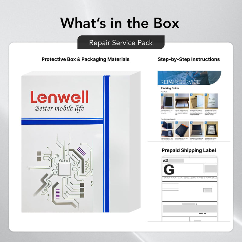Mail-in Repair Service with Original OEM Pull Screen for Apple Watch Series 3 (38MM) Display Digitizer LCD Screen Replacement Touch Assembly A1858 A1860 A1889 A1890 + Install Service Series 3 (38MM)