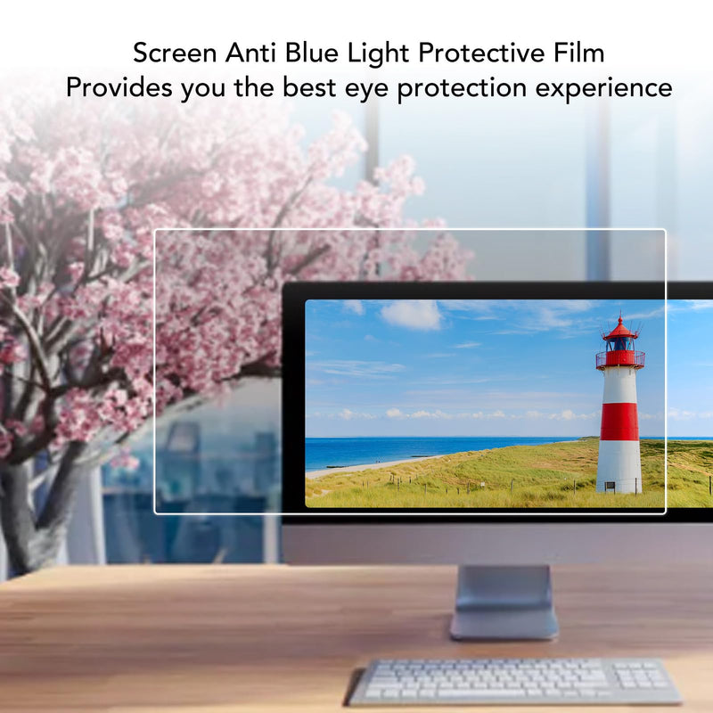 ASHATA Anti Blue Light Screen Filter for 21.5 Inch 16:9 Screen, Computer Blue Light Blocking Film, Anti Anti Glare Eye Caring Anti Reflection Screen Protector Panel