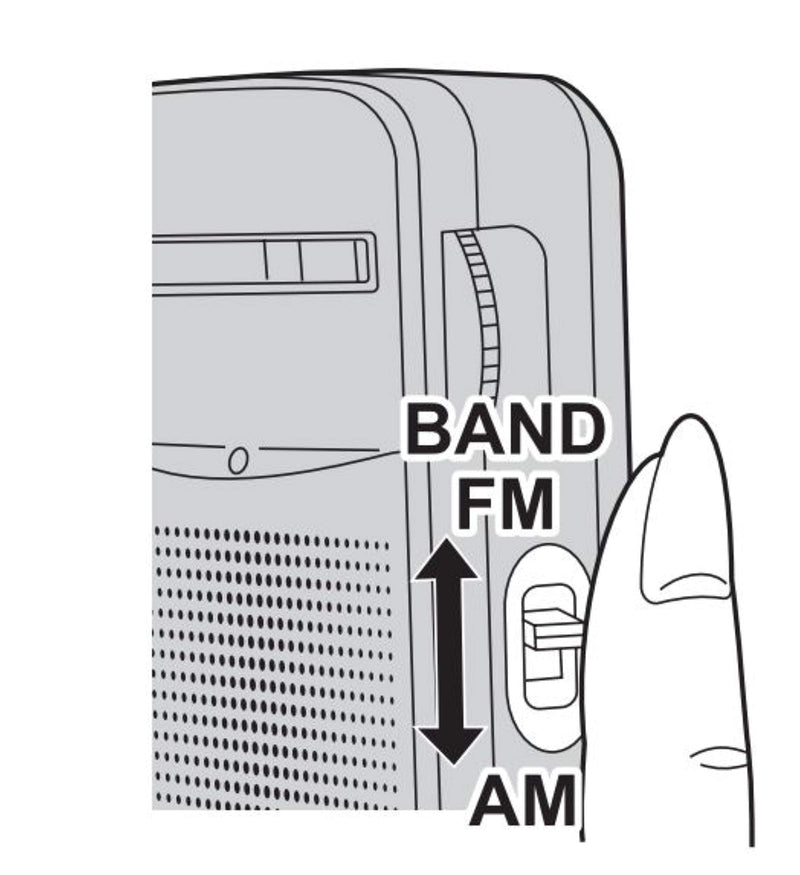 Panasonic RF-P50d Pocket AM/FM Radio Silver RF-P50D