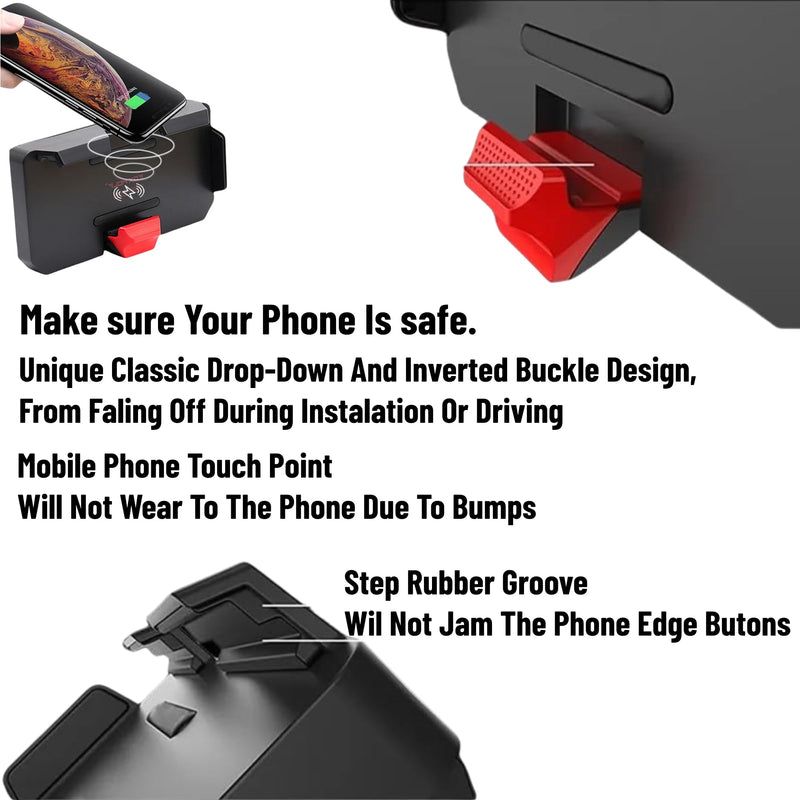 Motorcycle GPS Mobile Phone Wireless Charging Navigation Bracket for BMW R1300GS R1200GS ADV R1250GS CRF1000L S1000XR F900R F900XR F850GS F800GS F750GS F700GS Motorcycle Accessories