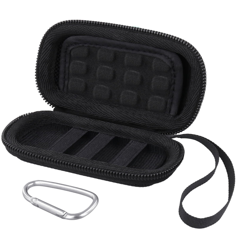 Khanka Hard Case for KardiaMobile 6 Channel / 1 Channel ECG Heart Monitor, Case Compatible with Kardia 6L 1L ECG with Carabiner Hook and Carry Strap (Pill Box and ECG Not Included)