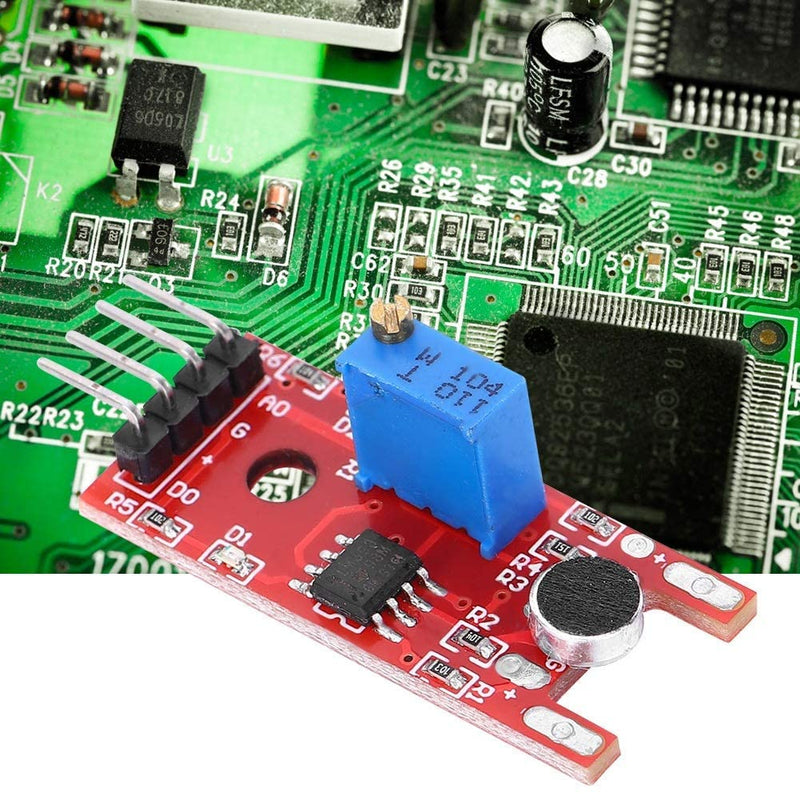 [AUSTRALIA] - 5Pcs Sound Sensor Module, 3 to 5V Microphone Sound Sensor Microphone Sensor Module Ultra Small Professional Microphone Amplifier IC KY-038 for Assembly with Indicator Lights 