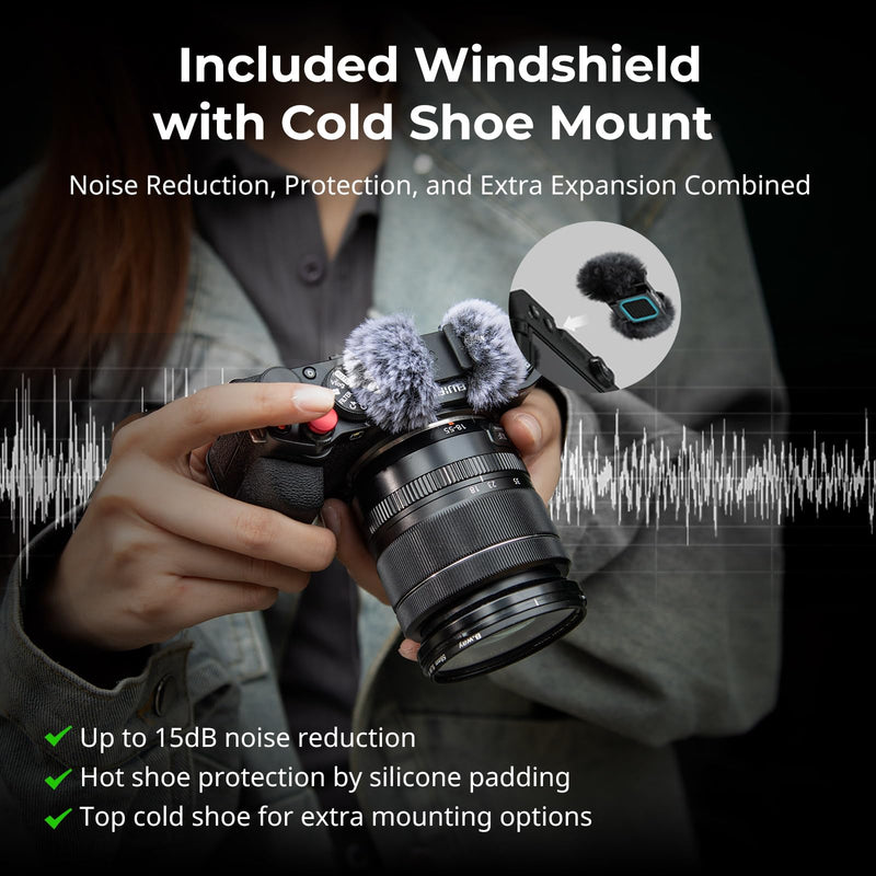 SMALLRIG X-M5 Handgrip L-Shape Grip for FUJIFILM X-M5, Built-in Quick Release Plate for Arca, Lightweight Silicone Side Handle, Includes Windshield with Cold Shoe Adapter (Sliver) - 4875 Siliver