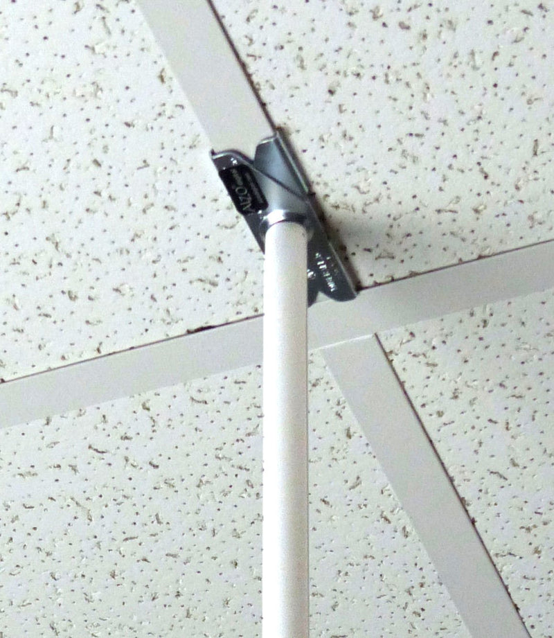 ALZO Suspended Drop Ceiling Video Projector Mount with Scissor Clamp for T-Bar Attachment