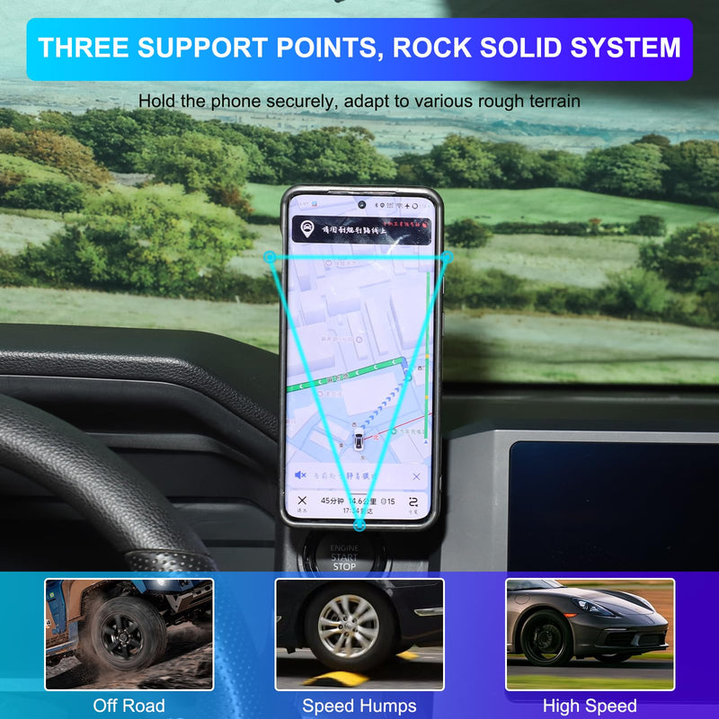 TOYCIDFG Magnetic Phone Holder Rotatable Compatible with Toyota Tacoma 2024 2025 2026, Dashboard Start Button Upon Attached Car Phone Mounted Accessories (Magnetic Holder) Magnetic Holder