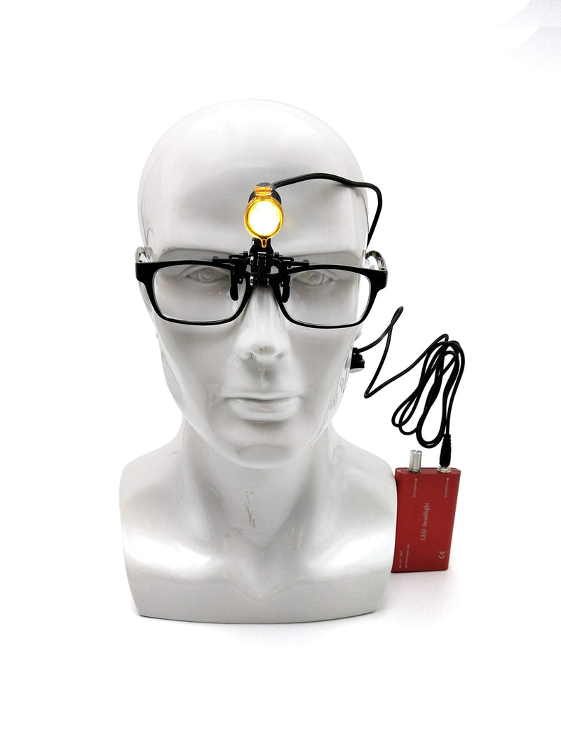 BONEW Red LED Headlight Bulb with Filter 3W Dental Surgery