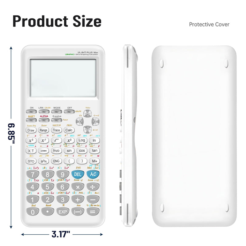 Graphing Calculator, Calculator with Graphics Functions, Large Display for Students, Algebra Calculus Trigonometry, 360+ Functions, UL-84