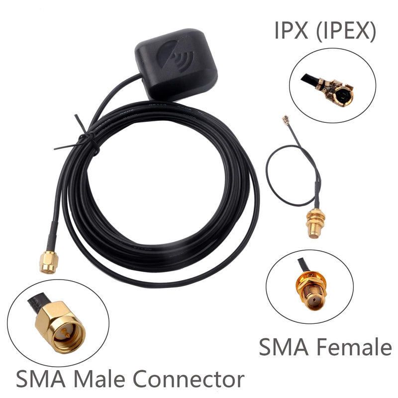 forM8N USB GPS Module 56 Channels Supports GPS GLONASS Beidou GPS Receiver with 28dB GPS Active Antenna (GPS Module with Antenna) GPS Module with Antenna