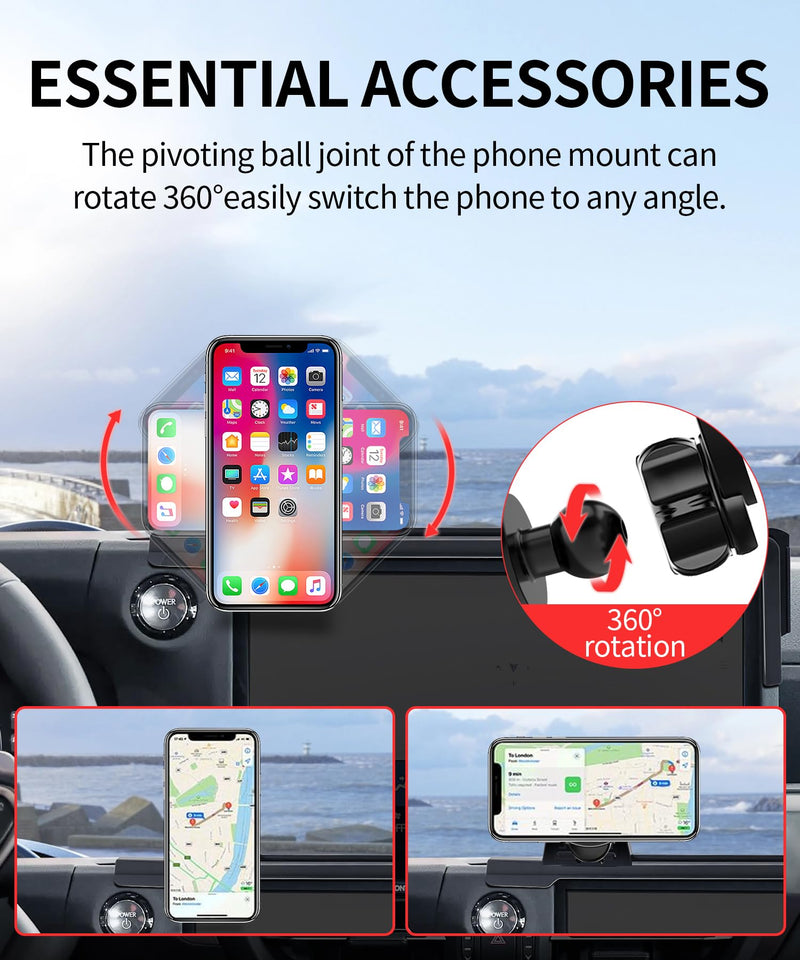 Car Phone Holder for Lexus GX 2024-2026 14" Screen Magsafe Accessories | Magnetic Cell Phone Mount Clip Compatible with iPhone, 3D fit Stable Dashboard GPS Navigation Bracket Cradle Stand