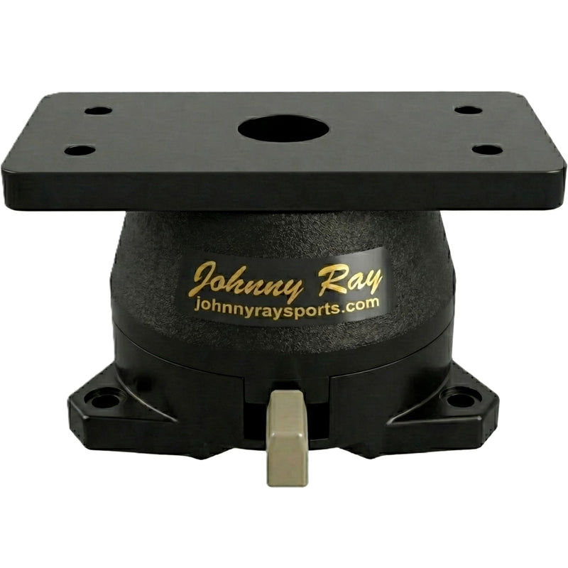 Johnny Ray JR-208 Fish Finder Mount and Depth Finder Mount | Heavy Duty Marine Electronics & Sonar Bracket for Boats, 360° Rotating Quick Release Swivel Base