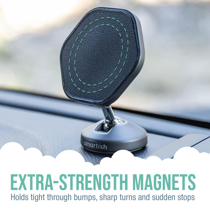 Smartish MagSafe Car Mount + MagSafe Mountaineer Wall Mount Bundle - Mountaineer - Magnetic Stick on Phone Mount Extra Strength Magnet for Apple Accessories