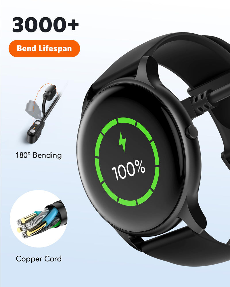 Parsonver PS01B Smart Watch with Bluetooth Call Bundle with PS01B Data Cable