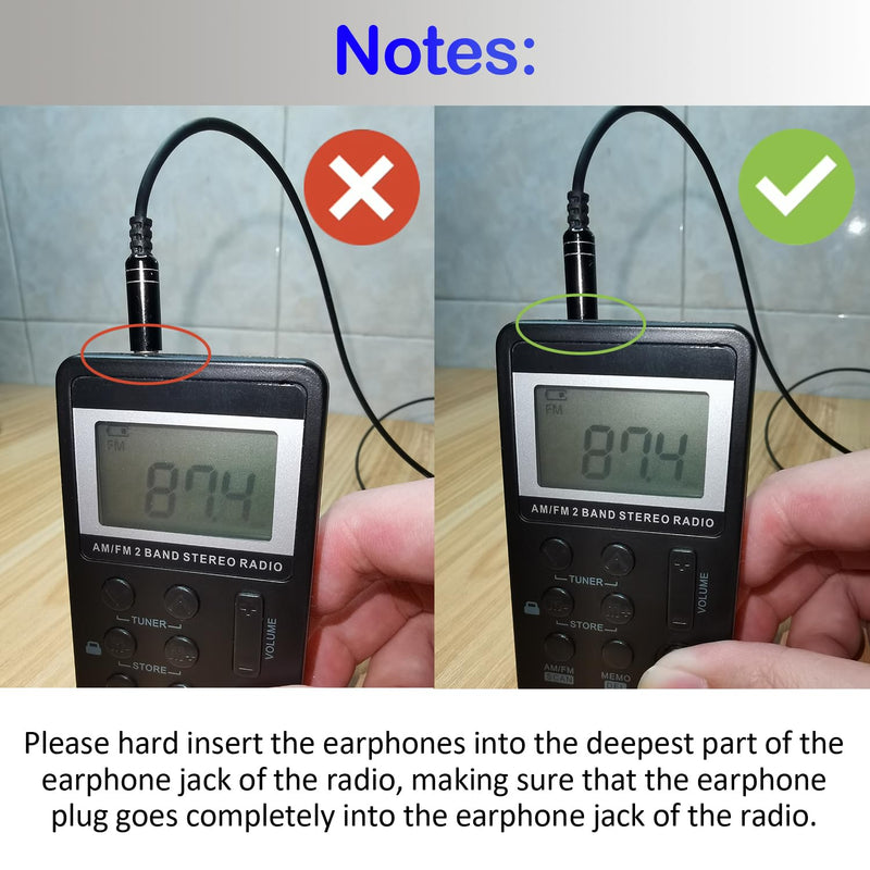 [AUSTRALIA] - Portable AM/FM Pocket Radio with Digital Tuning LCD Display, SWDSTP Rechargeable Mini Radio with Stereo Earphone and Removable Belt Clip for Walking, Jogging 