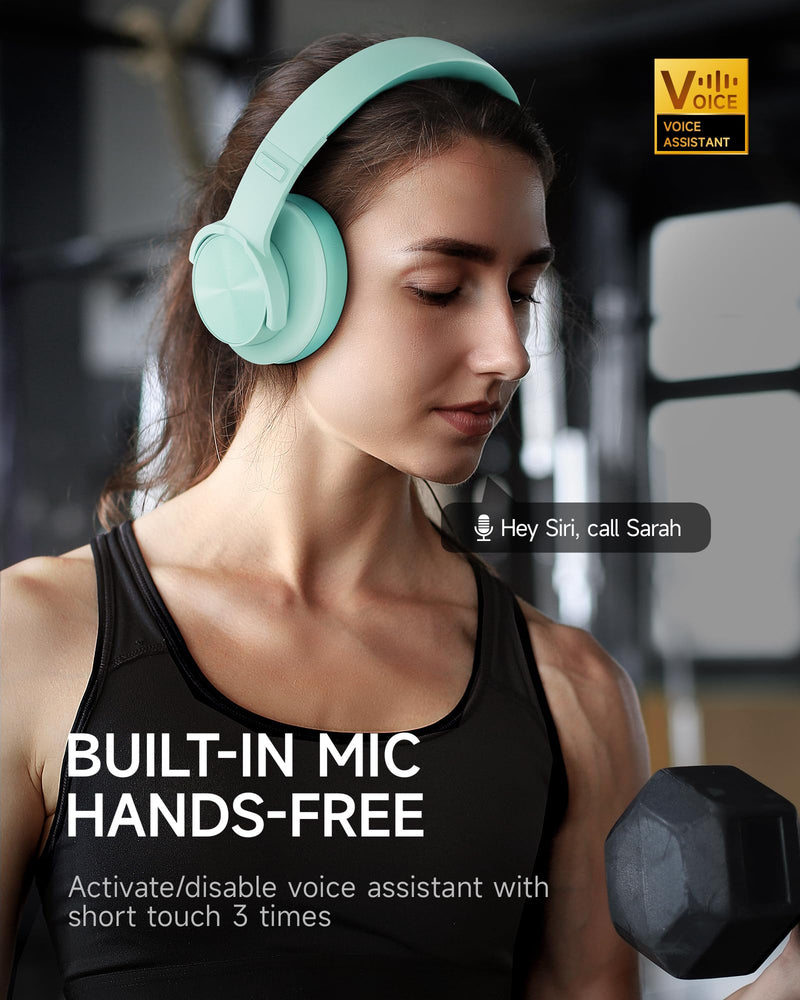 Picun [2PACK] B8 Bluetooth Headphones – Black + Khaki | 120H Playtime | 3 EQ Modes