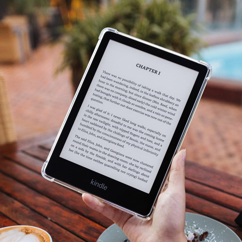 CoBak Clear Case for All-New Kindle Paperwhite 11th Gen 2021 & Signature Edition(6.8") - Lightweight, Scratch-Proof Silicone Back Cover, Clear ****Clear- Do NOT Fit Kindle 6" 2022 Release !