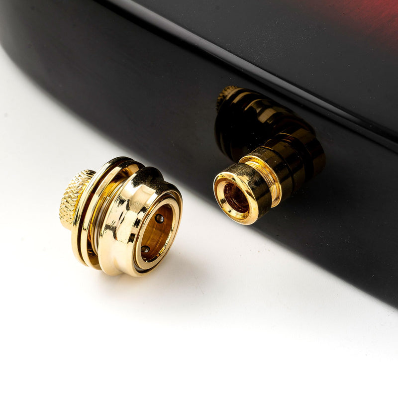 [AUSTRALIA] - Musiclily Pro Heavy Duty Guitar Strap Locks Security Straplocks System for Fender Strat/Tele Electric Acoustic Guitar or Bass, Gold (Set of 2) 