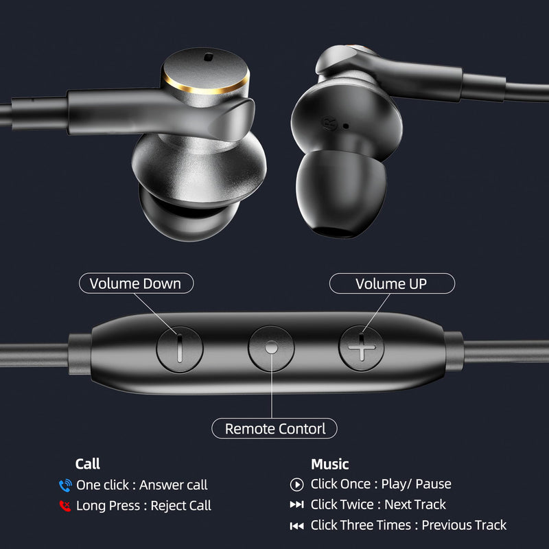 Wired Headphones Balance Powerful Bass & HD Call Noise-cancelling Earbuds | Immersive Bass,(Four drive)Bass Boost In ear Wired Earphones Universal 3.5mm & USB C Plug with Mic ENC Noise reduction calls