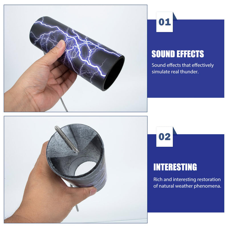 Thunder Drum Thunder Sticks: Noise Maker Spring Drum Shaker Percussion Instrument Music Educational Toy for Kids Cheer Up, Hand-Eye Coordination & Creativity Development 20x7.5cm